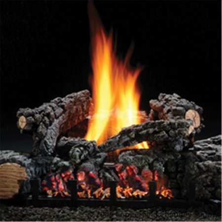 RICKIS RUGS Hargrove Manufacturing 26 Inch Highland Glow Vent-free Log Set LP Variable Flame RI1653560